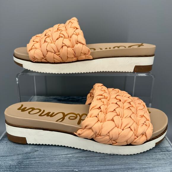 Sam Edelman Shoes - Sam Edelman Ainslie Braided Slides Peach Size 10